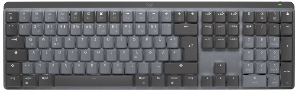 Клавиатура Logitech MX Illuminated Performance, механична, графитна ниска цена с бърза доставка - BestPC.BG