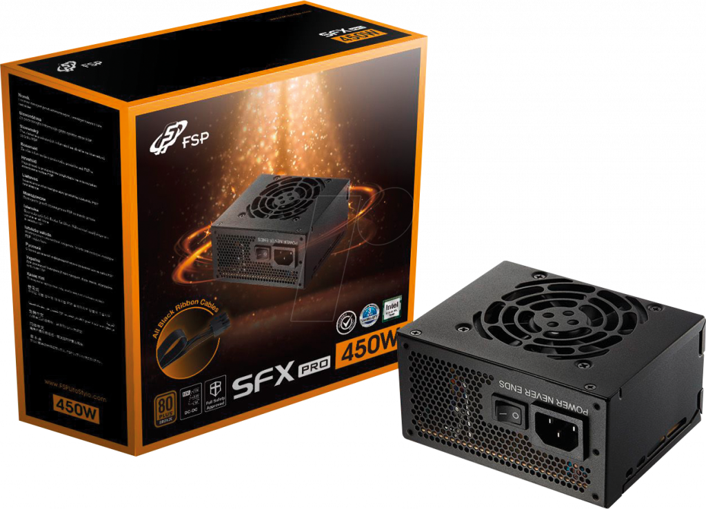 Захранване FORTRON SFX PRO 450W 80 Plus Bronze, ATXна ниска цена с бърза доставка - BestPC.BG