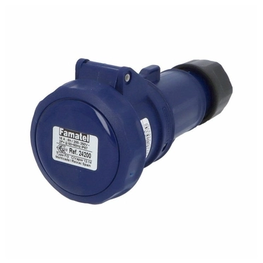 Конектор / букса Контакт подвижен Famatel 2P+E 16A 230V IP67, SpeedPRO, FR24200на ниска цена с бърза доставка - BestPC.BG