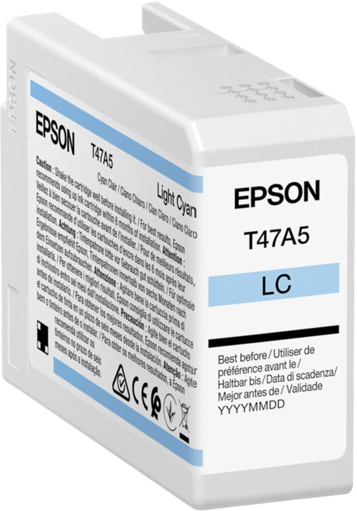 Касета с мастило EPSON Singlepack Light Cyan T47A5 UltraChrome Pro 10 ink 50mlна ниска цена с бърза доставка - BestPC.BG