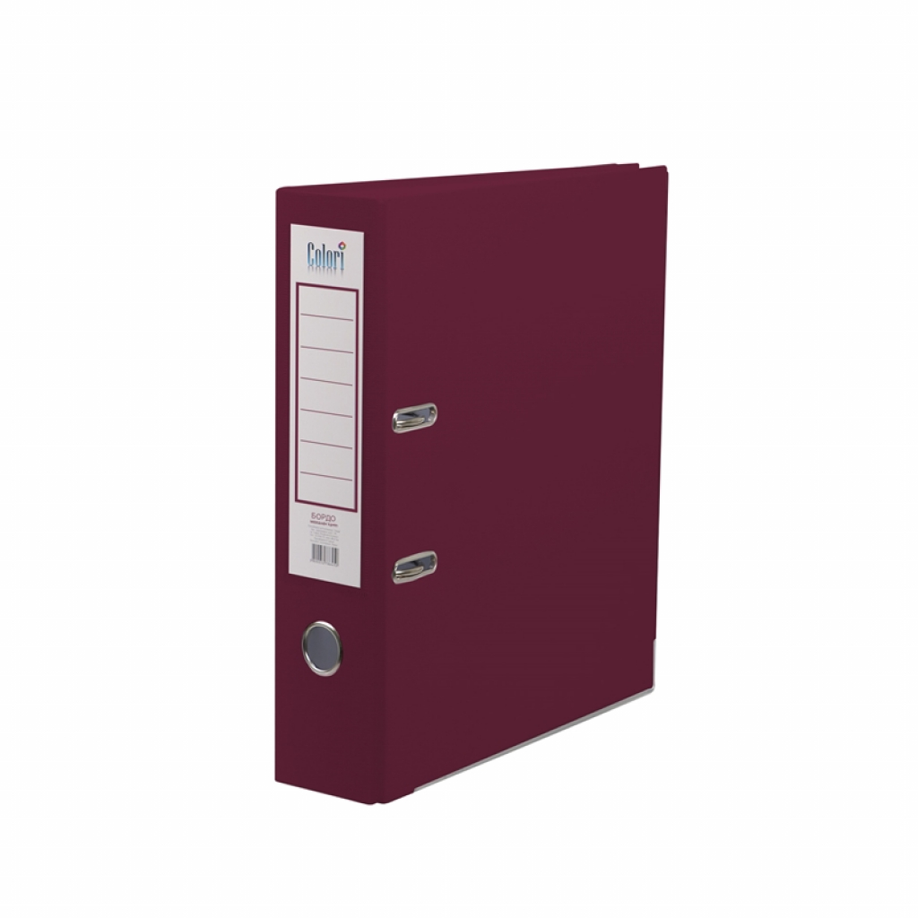 Colori Класьор, 8 cm, PP, с метален кант, бордона ниска цена с бърза доставка - BestPC.BG