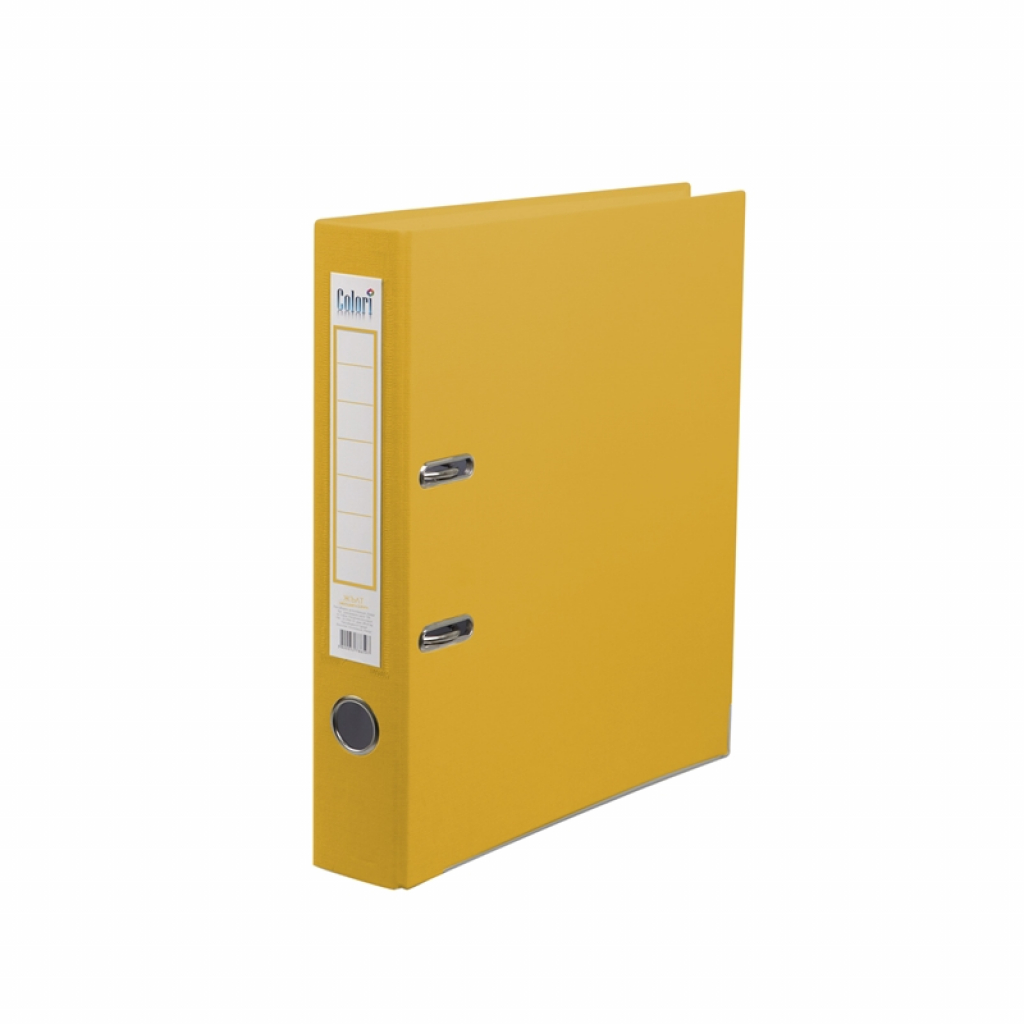 Colori Класьор, 5 cm, PP, с метален кант, жълтна ниска цена с бърза доставка - BestPC.BG
