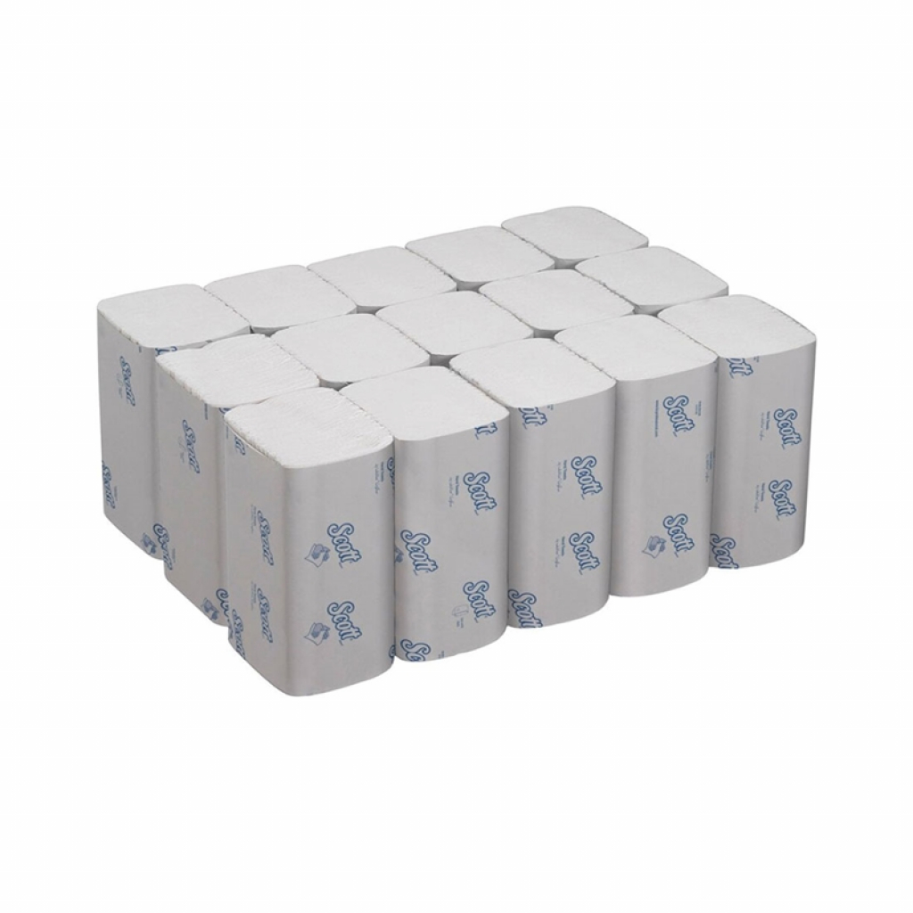 Kimberly-Clark Кърпи за ръце Scott Essential 6617, 21.2 х 20 cm, 340 къса, 15 брояна ниска цена с бърза доставка - BestPC.BG