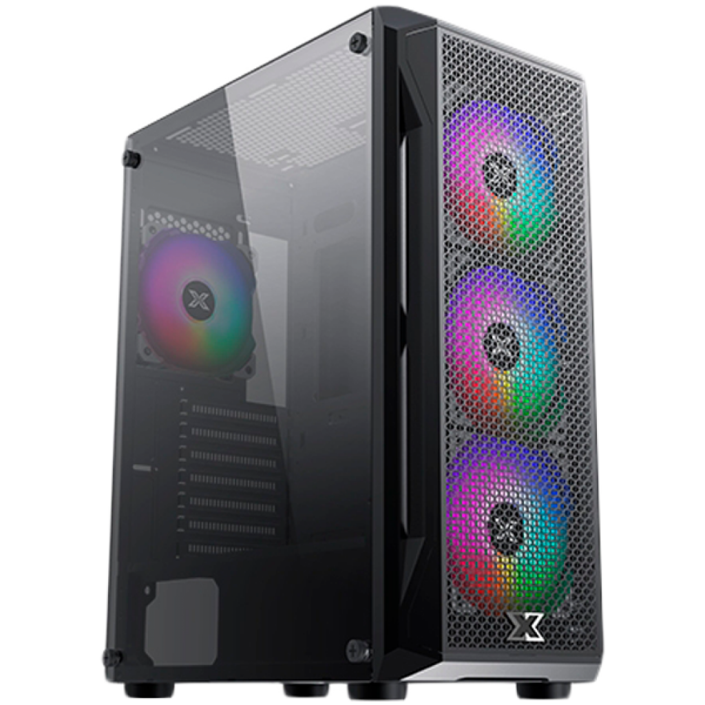 Кутия Gaming X EN46621, ATX-M-ATX-Mini ITX, 1х USB3.0+2х USB2.0, Metal FP & Left TGна ниска цена с бърза доставка - BestPC.BG