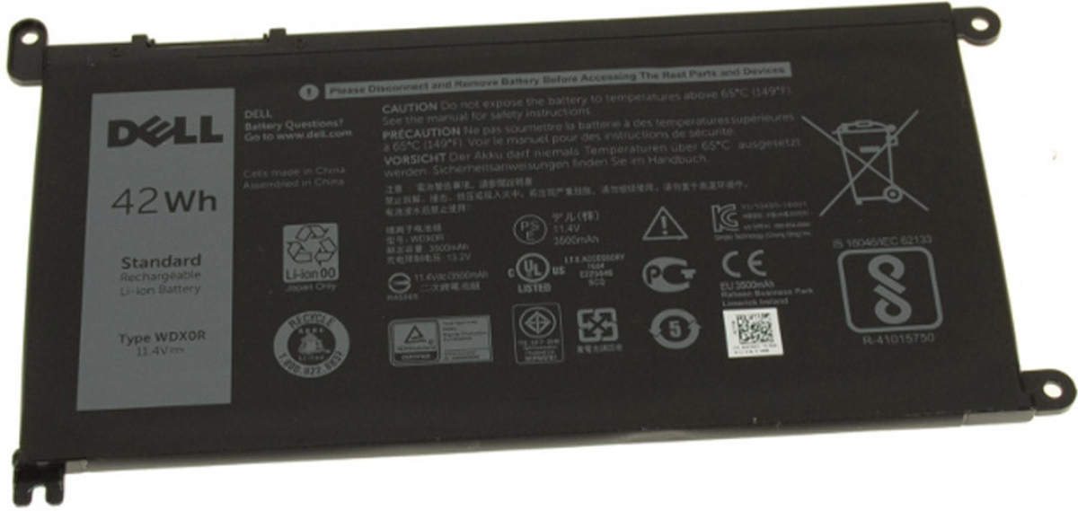 WDX0R батерия за лаптоп Dell, 3 клетки, 11.4V, 42Whна ниска цена с бърза доставка - BestPC.BG