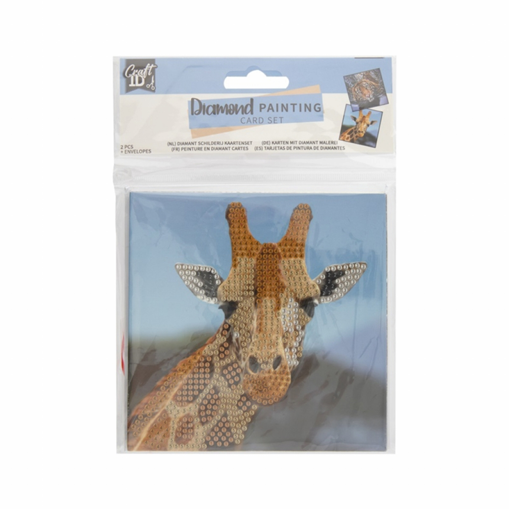 Craft ID Карти Животни, за рисуване с мъниста, 13 х 13 cm, 2 брояна ниска цена с бърза доставка - BestPC.BG