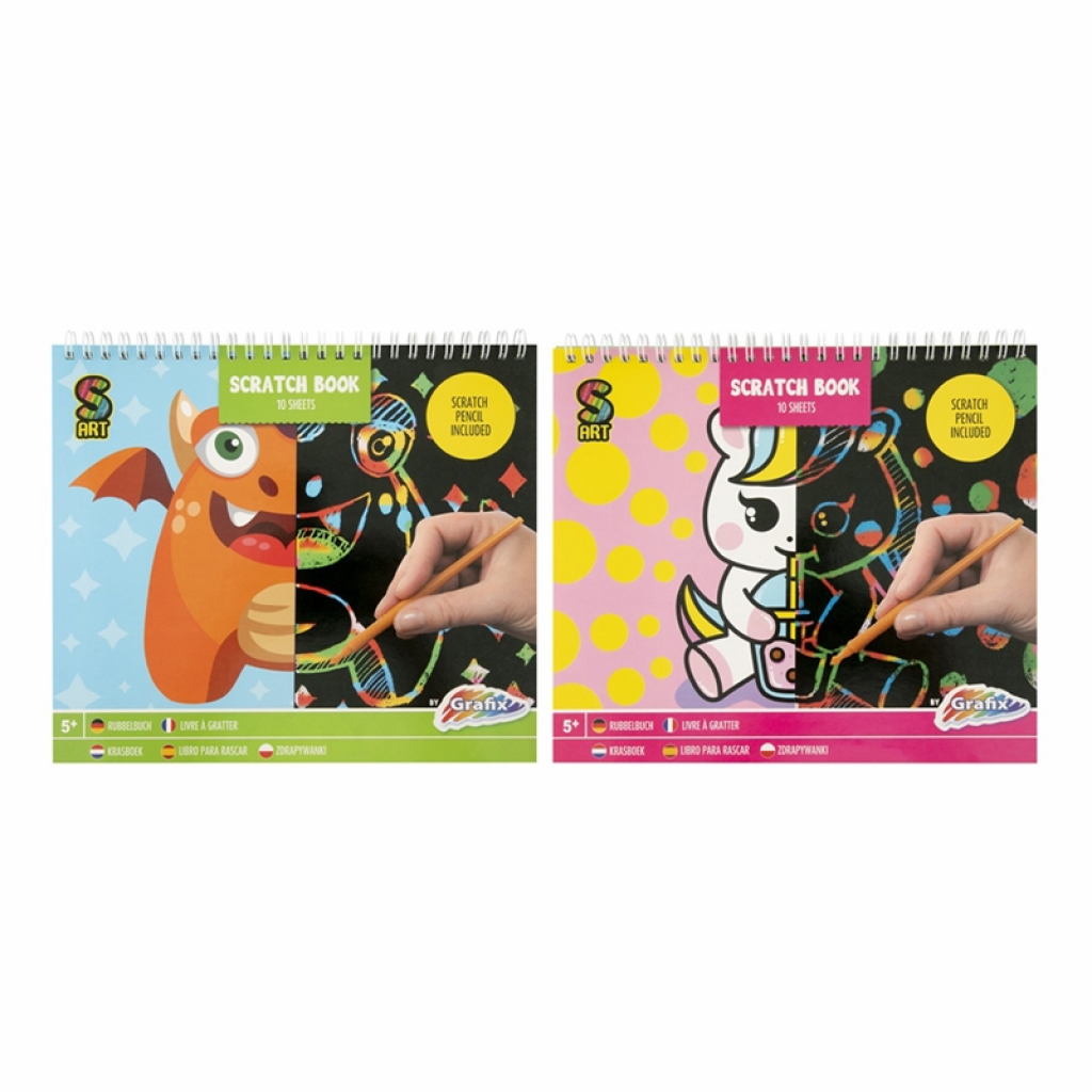 Moxy Книжка за издраскване. 10 листа. асорти, 48 брояна ниска цена с бърза доставка - BestPC.BG