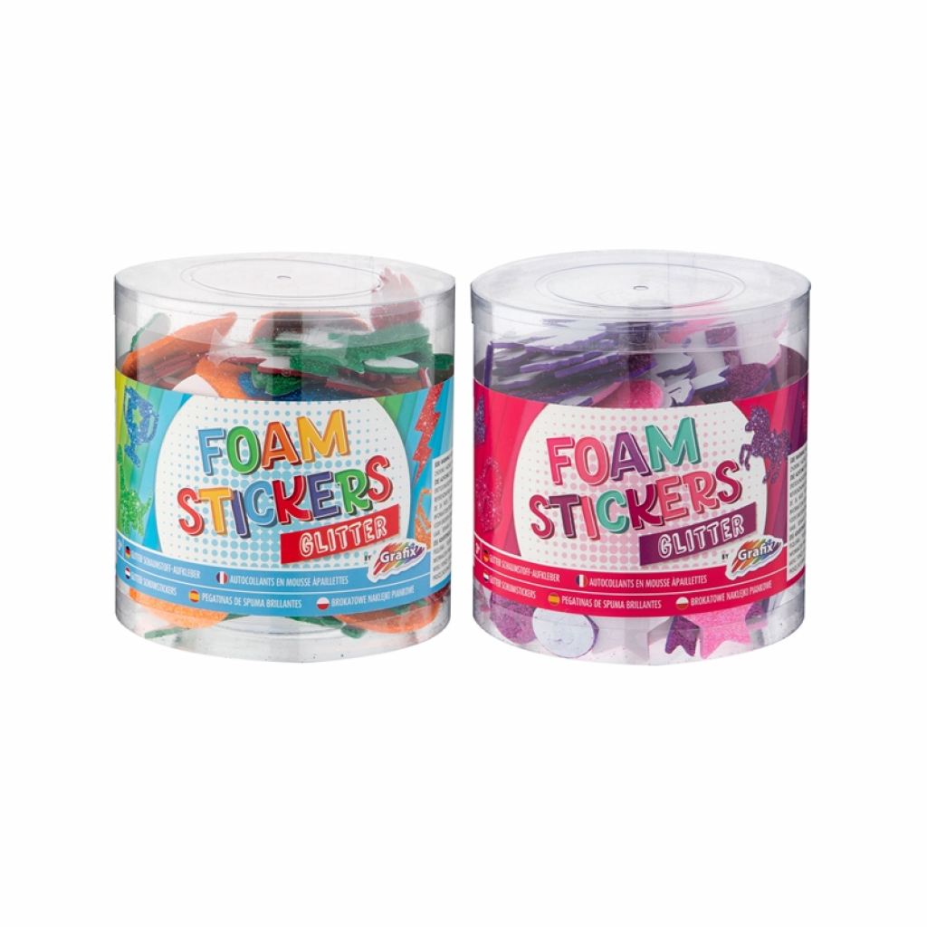 Moxy Стикери от пяна, с брокат, асорти, опаковка 24на ниска цена с бърза доставка - BestPC.BG