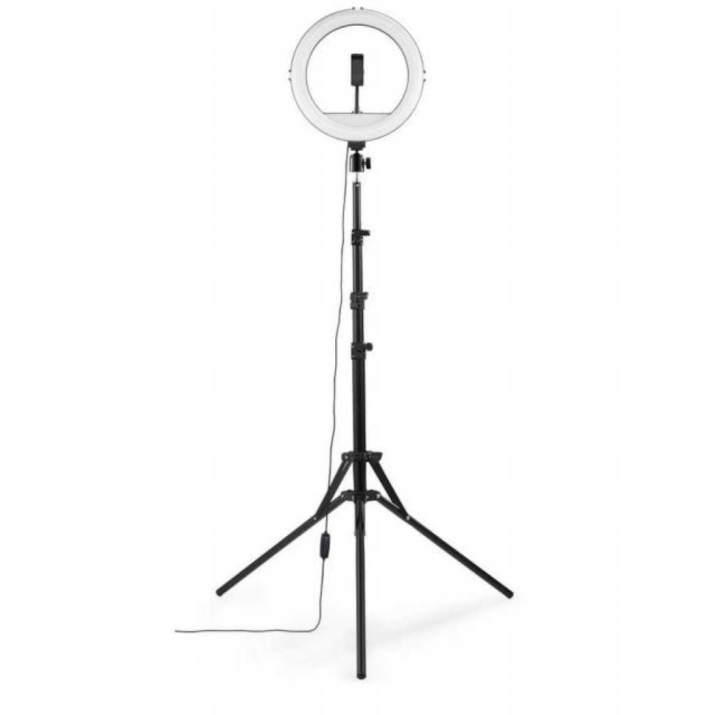 Продукт Hama Лампа "SpotLight Steady 120 II" LED Ring Light, за смартфон, статив, 12"на ниска цена с бърза доставка - BestPC.BG