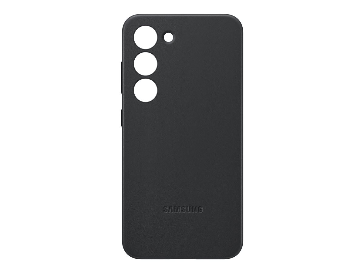 Калъф за смартфон SAMSUNG GALAXY S23 Leather cover Blackна ниска цена с бърза доставка - BestPC.BG