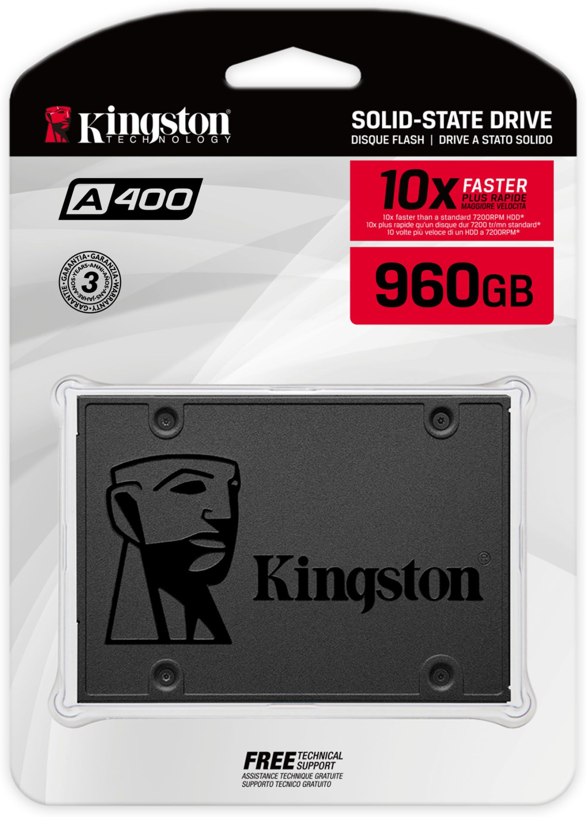 SSD KINGSTON A400, 2.5", 960GB, SATA IIIна ниска цена с бърза доставка - BestPC.BG