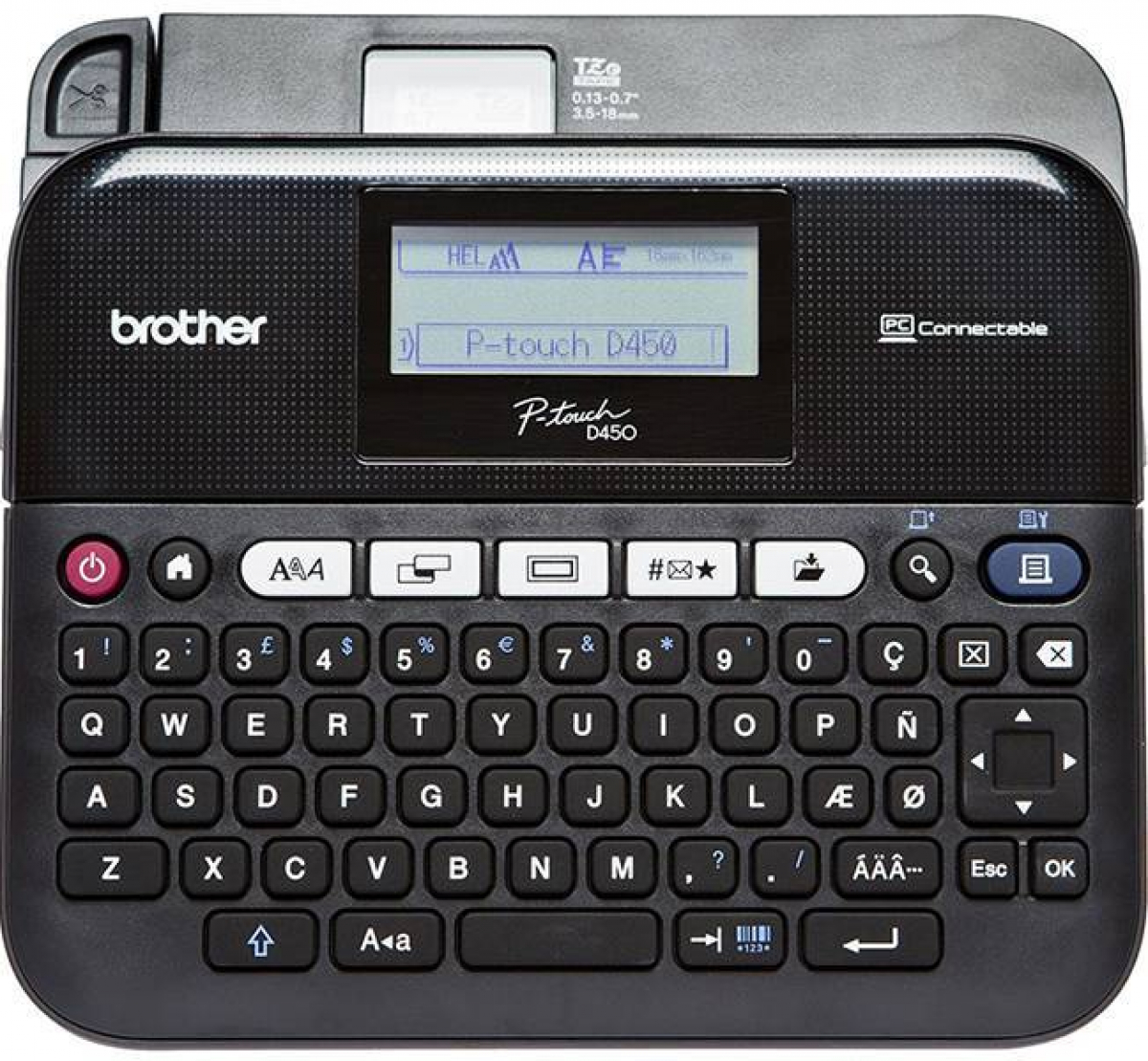 Етикетен принтер BROTHER PTD450VPР1 PTD450VP P-touch Label Printer Desktop TZe tapes 3.5/24ммна ниска цена с бърза доставка - BestPC.BG