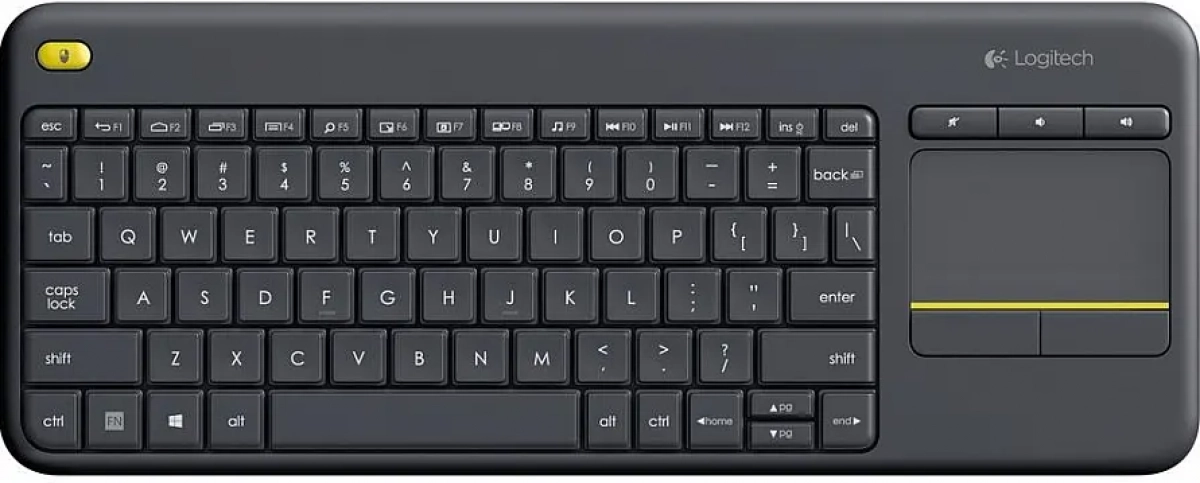 Logitech K400 Plus 920-007145 безжична клавиатура с тъчна ниска цена с бърза доставка - BestPC.BG