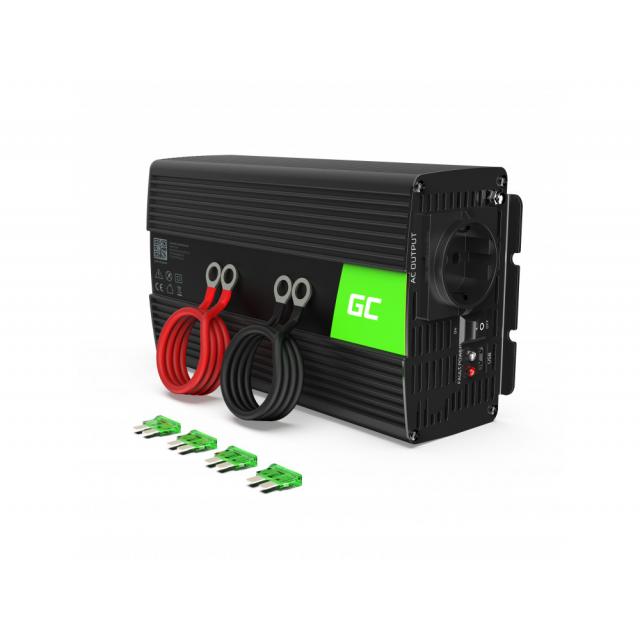 Инвертор GREEN CELL 12-220 V DC-AC 1000W-2000W, Чиста синусоидана ниска цена с бърза доставка - BestPC.BG