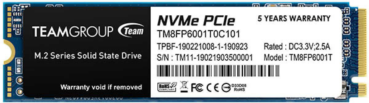 SSD Solid State Drive (SSD) Team Group MP33, M.2 2280 1TB PCI-e 3.0 x4 NVMeна ниска цена с бърза доставка - BestPC.BG
