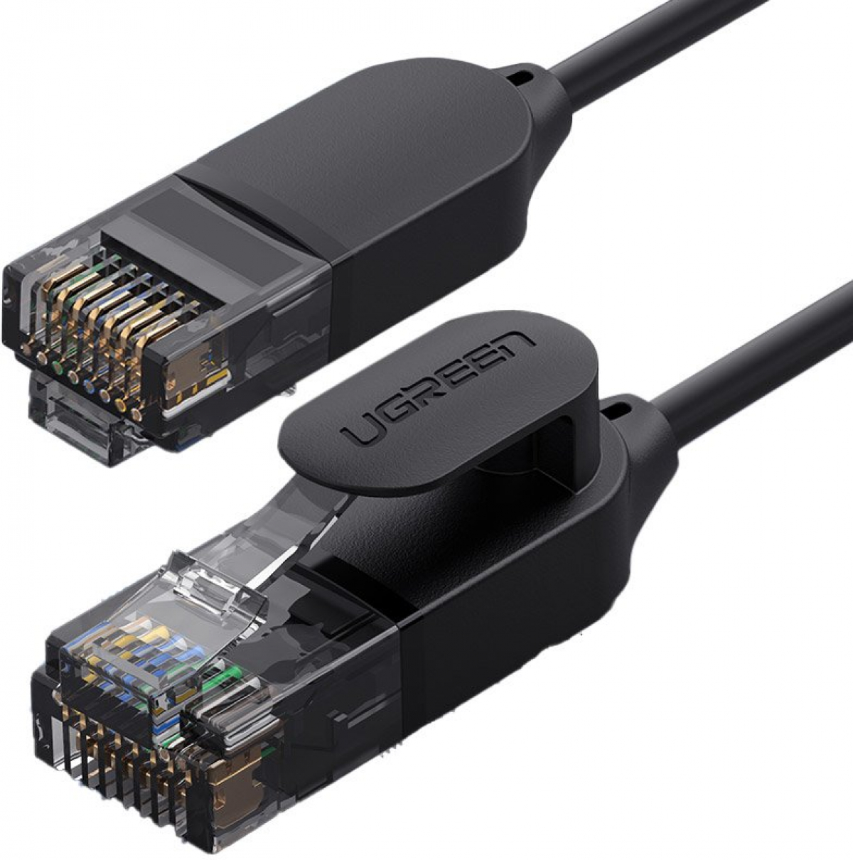Мрежов кабел Ugreen 70334 Ethernet patchcord RJ45 Cat 6A UTP 1000Mbps 2м - черенна ниска цена с бърза доставка - BestPC.BG