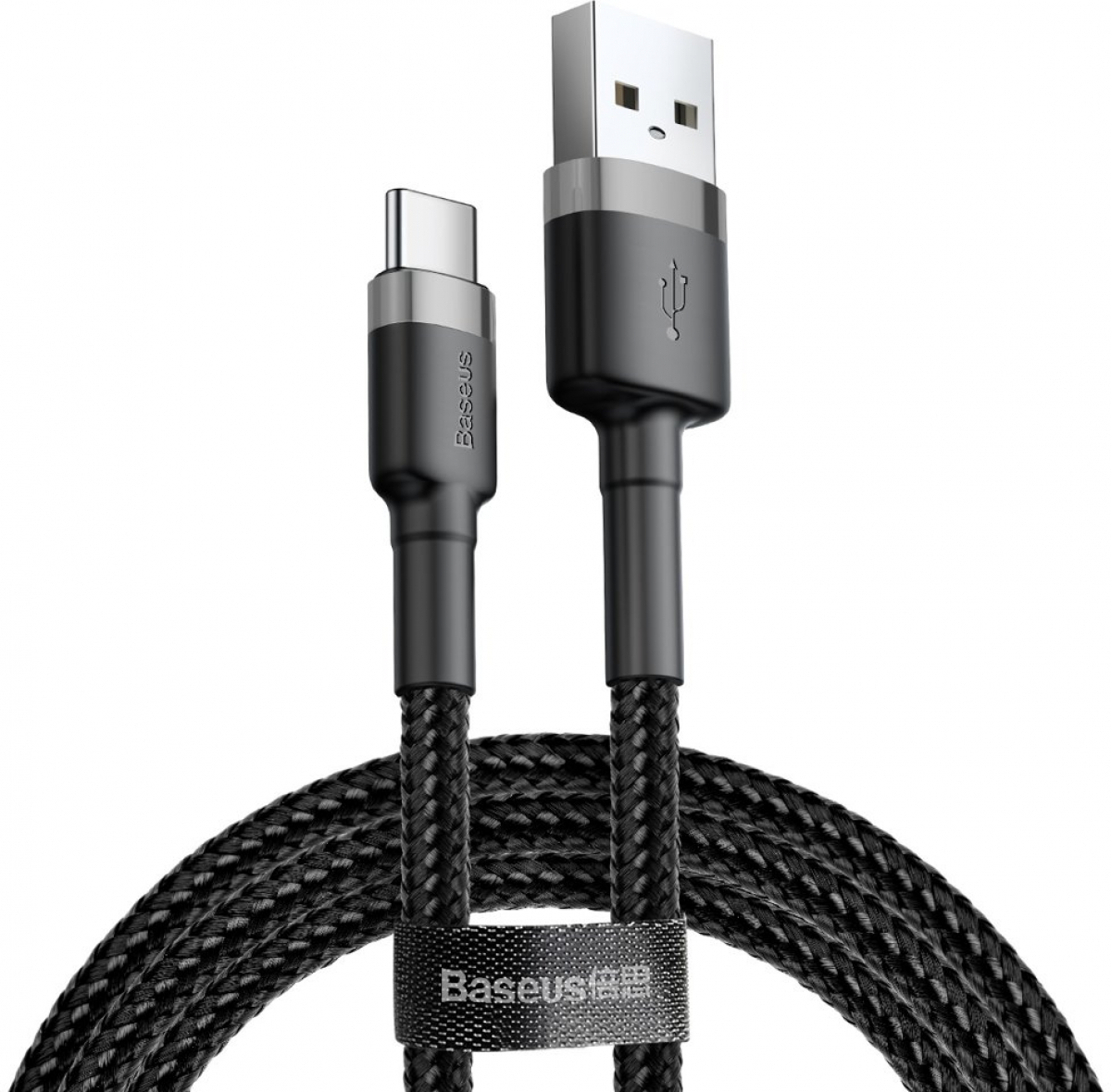 Кабел Baseus Cafule USB-A към USB-C 3m CATKLF-UG1 - черенна ниска цена с бърза доставка - BestPC.BG