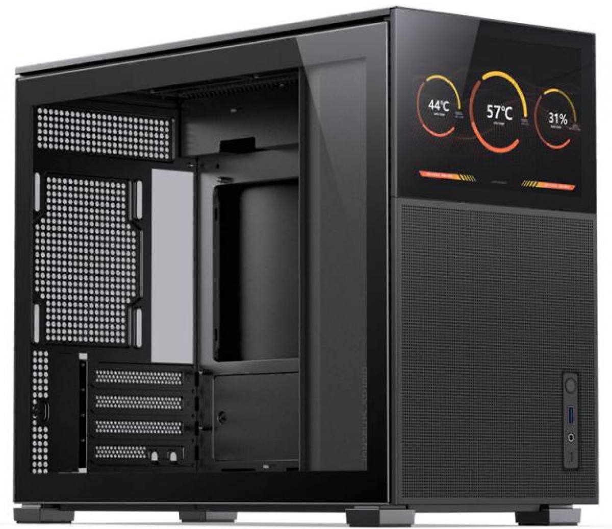Кутия Jonsbo D31 Mesh Screen TG, mATX, Черенна ниска цена с бърза доставка - BestPC.BG