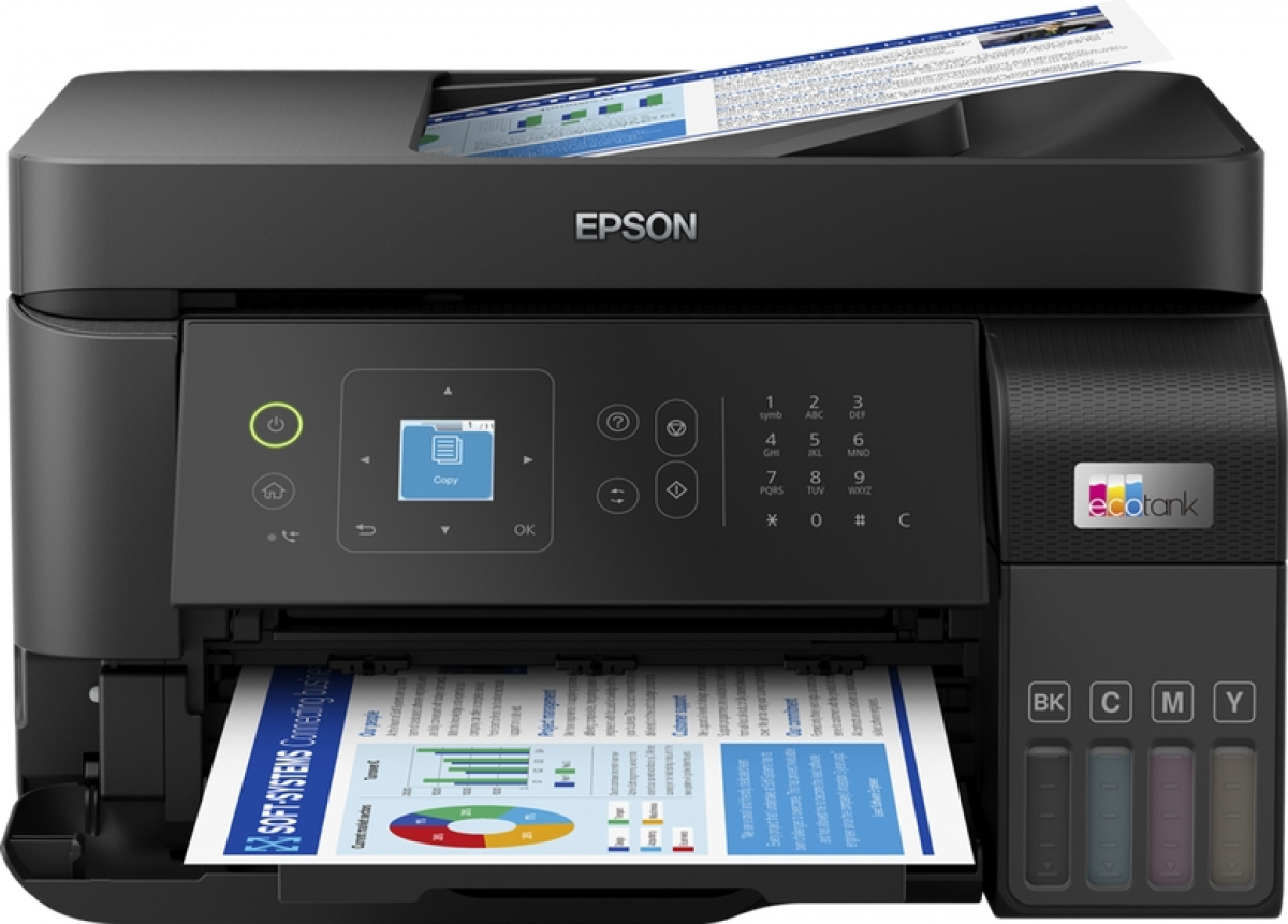 Мултифункционално у-во Epson EcoTank L5590 WiFi MFPна ниска цена с бърза доставка - BestPC.BG