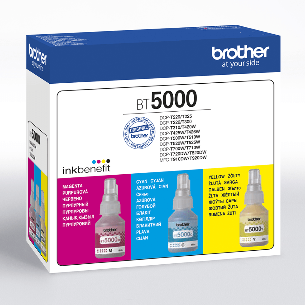 Касета с мастило BROTHER BT5000 Ink Bottle Value Pack 1x C-M-Yна ниска цена с бърза доставка - BestPC.BG