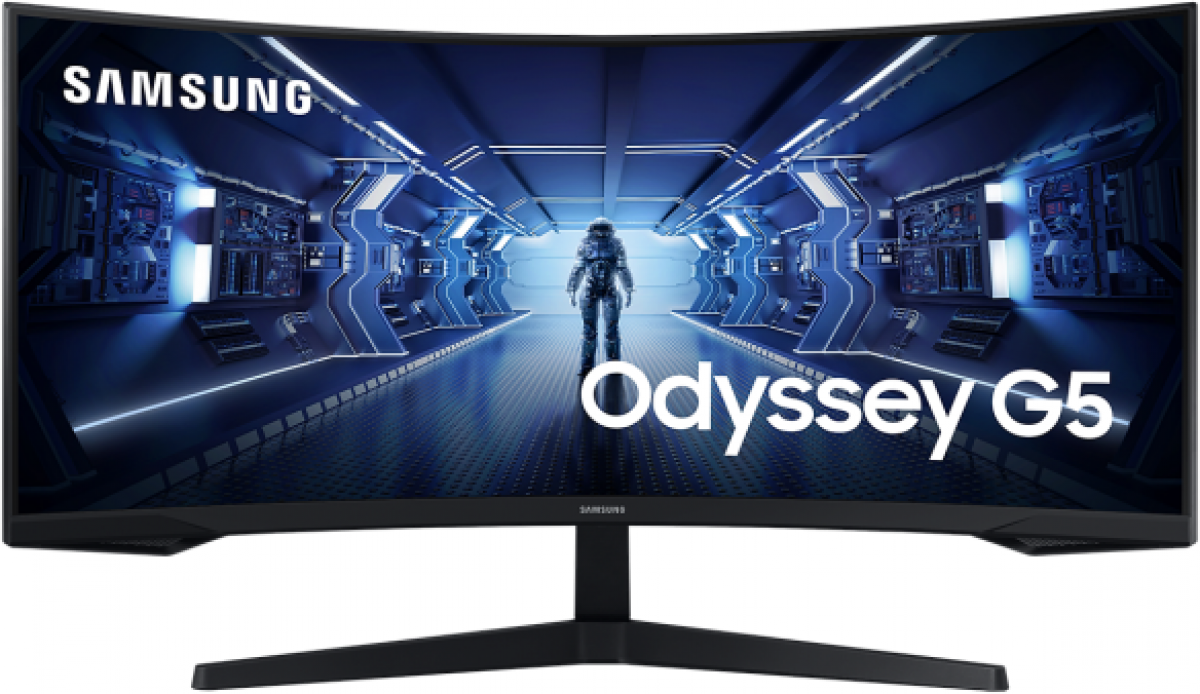Монитор Samsung Odyssey G5 C34G55TWWP 34 inch, VA Curved UWQHD 3440x1440на ниска цена с бърза доставка - BestPC.BG