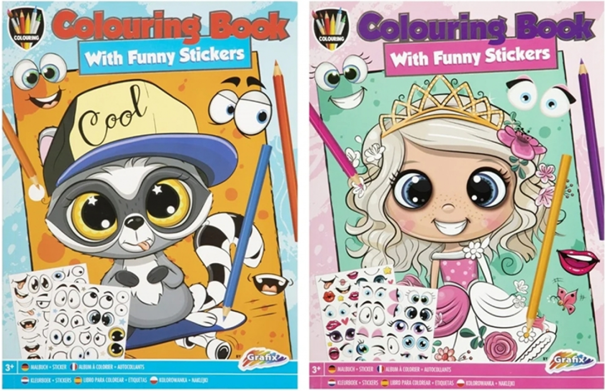 Moxy Книжка за оцветяване, А4, със стикери, асорти, 48 брояна ниска цена с бърза доставка - BestPC.BG