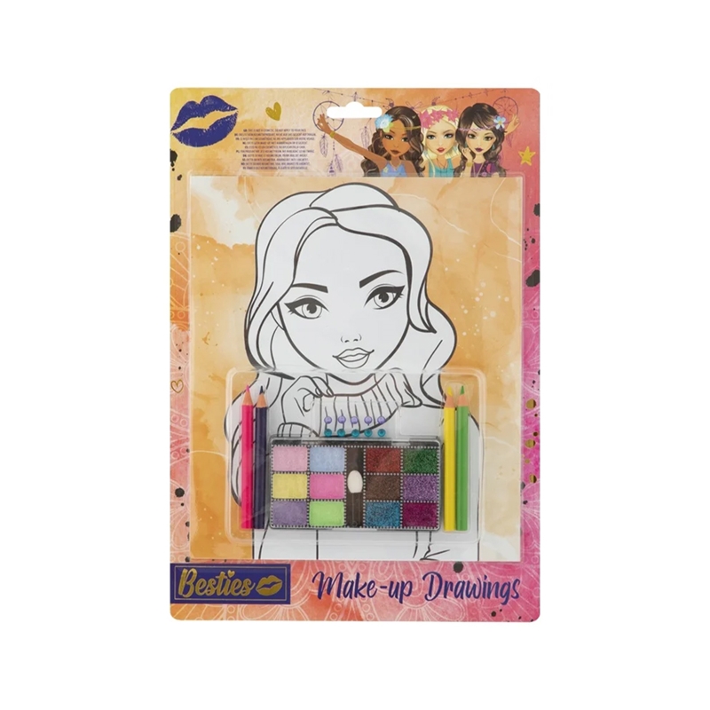 Moxy Комплект направи си сам Рисунки с грим, А4, 4 листана ниска цена с бърза доставка - BestPC.BG