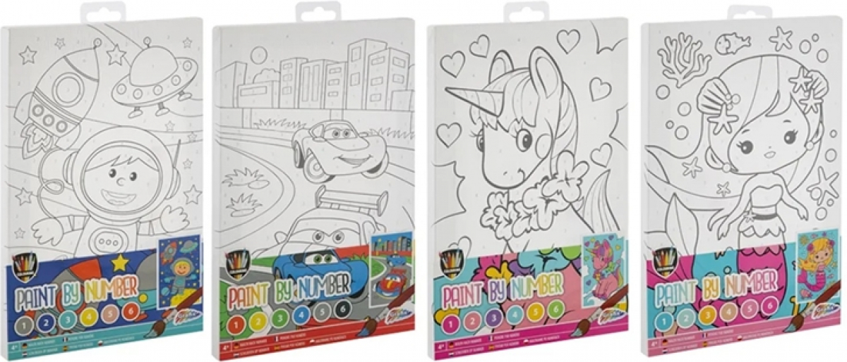 Moxy Комплект рисуване по номера, A4, 2 шаблона, асорти, опаковка 24на ниска цена с бърза доставка - BestPC.BG