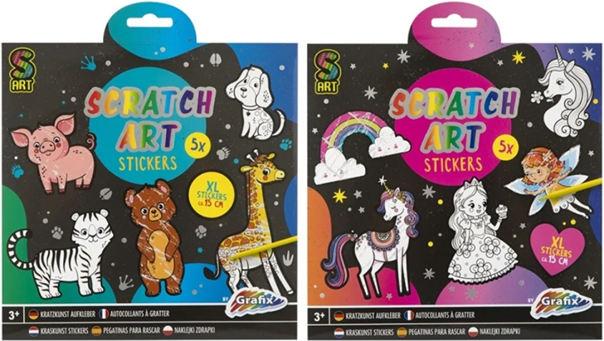 Moxy Стикери за издраскване, 5 броя, асорти, опаковка 48на ниска цена с бърза доставка - BestPC.BG