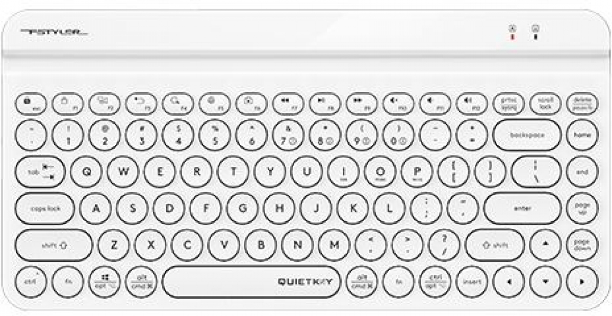 Клавиатура A4tech Fstyler FBK30, Bluetooth, 2.4G, Стойка за телефон, Кирилизирана, Бялана ниска цена с бърза доставка - BestPC.BG