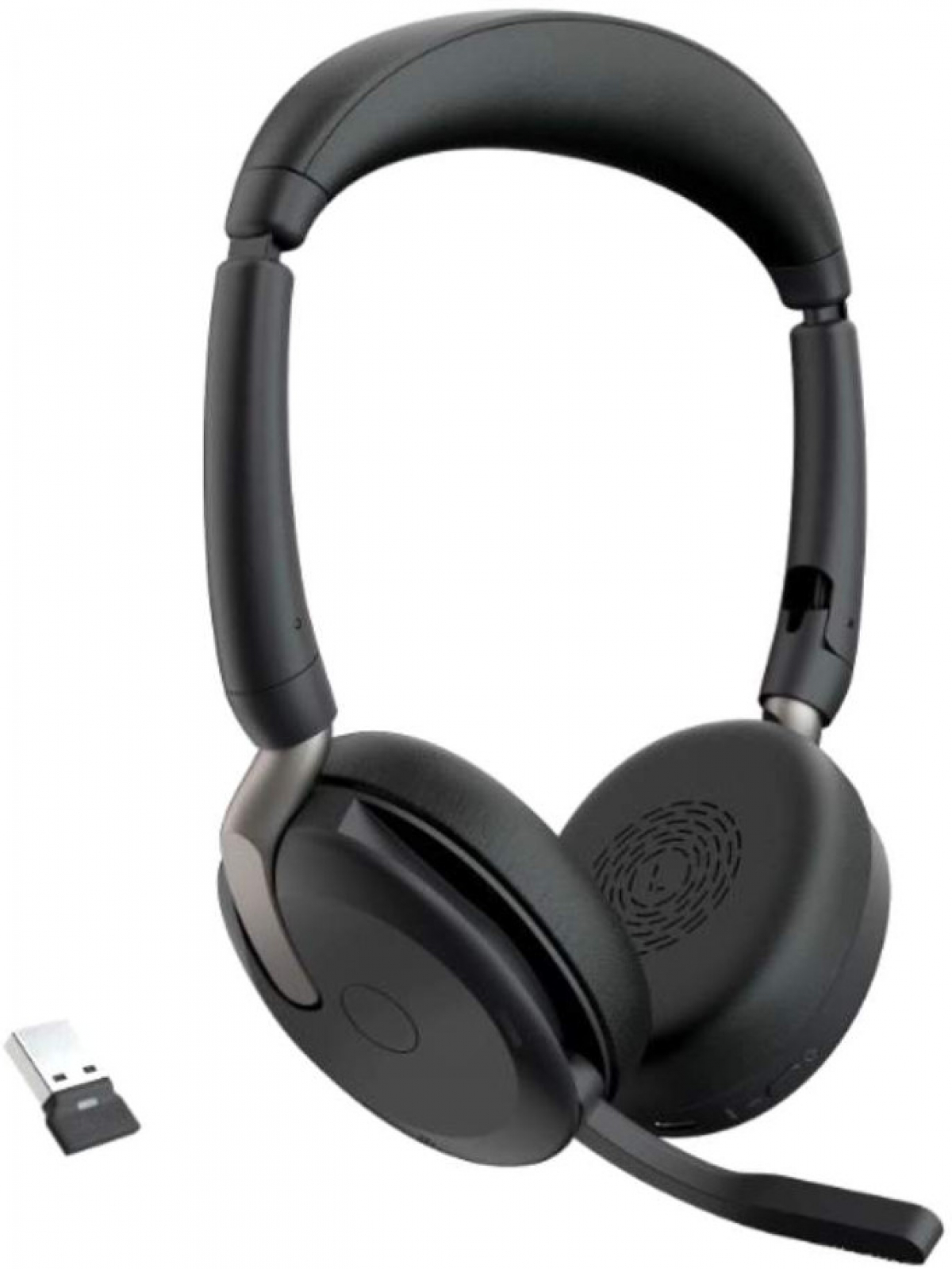 Jabra Evolve2 65 Flex стерео слушалки, Bluetooth, USB-A, MS, ANC, чернина ниска цена с бърза доставка - BestPC.BG