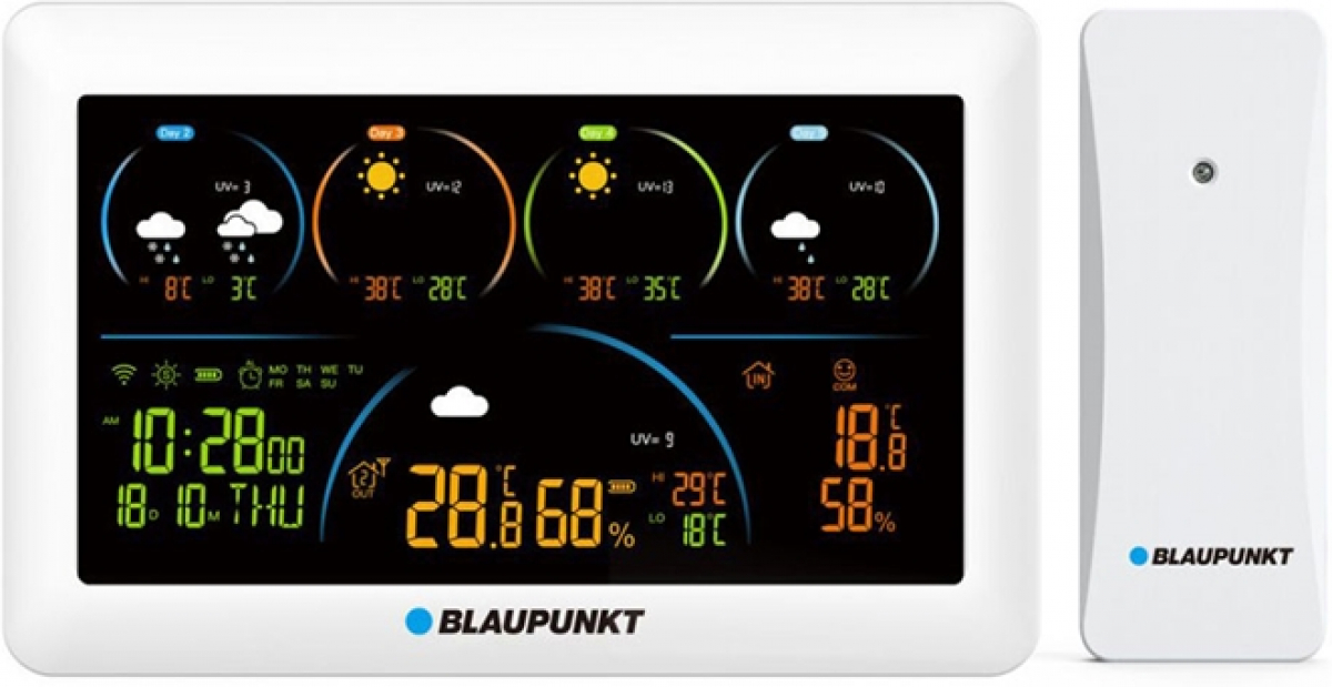 Станция Blaupunkt Метеостанция WS50WH APP, с 1 сензорна ниска цена с бърза доставка - BestPC.BG