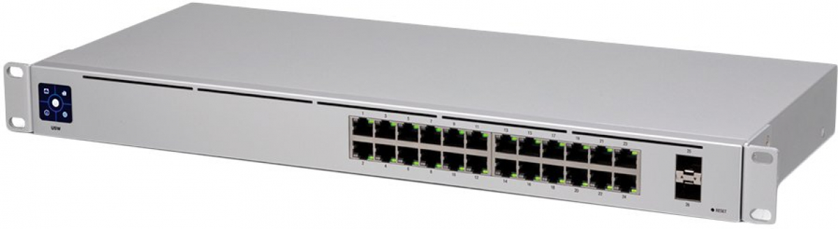 Комутатор/Суич Ubiquiti UniFi USW-24-EU, 2x SFP, 24x 10/100/1000Base-T Gigabitна ниска цена с бърза доставка - BestPC.BG