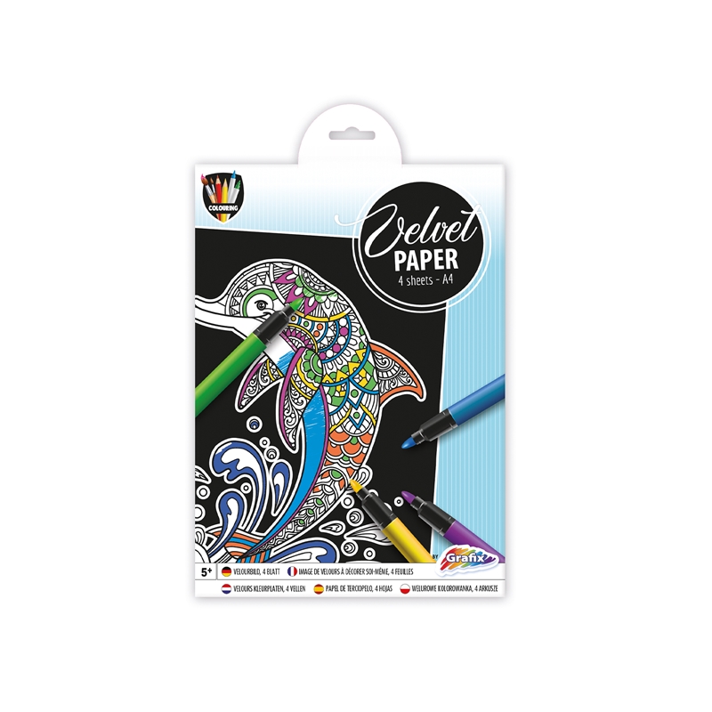 Moxy Комплект за оцветяване върху велурена хартия - Делфинна ниска цена с бърза доставка - BestPC.BG