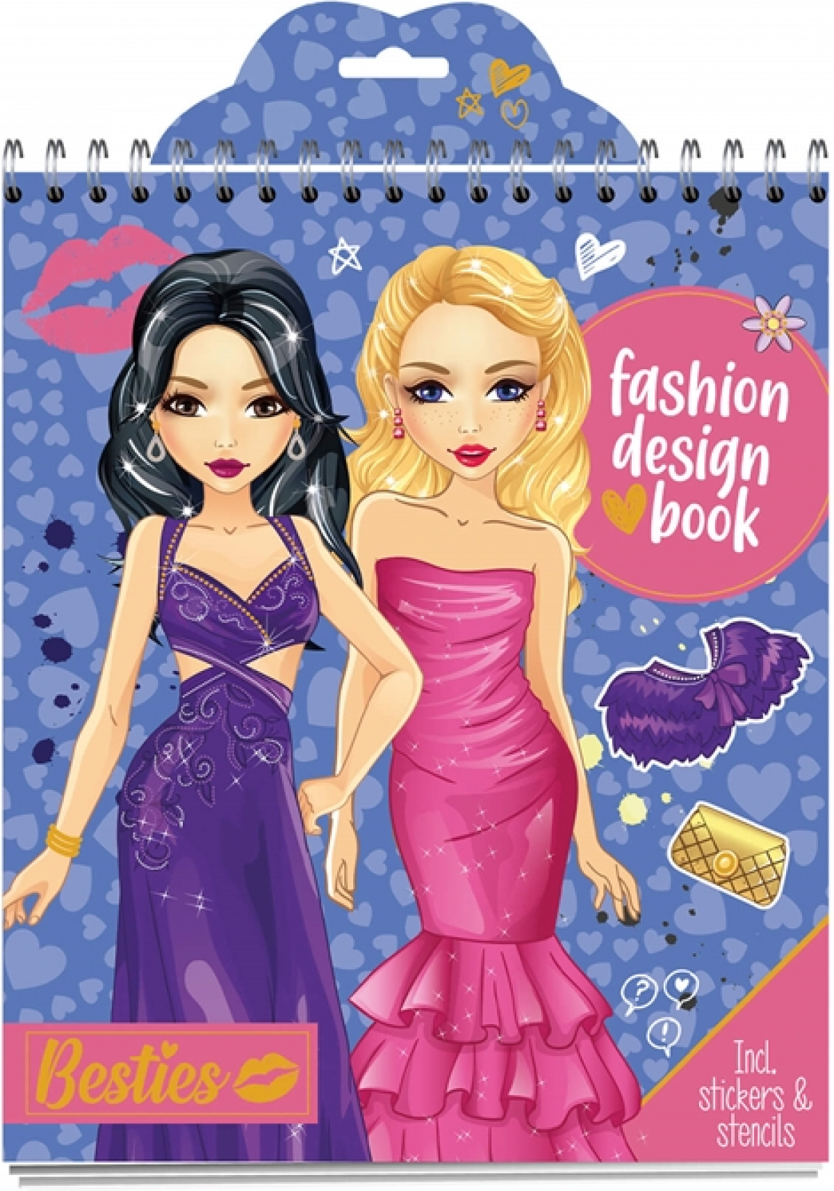 Moxy Книжка за моден дизайн, 20 листа, синяна ниска цена с бърза доставка - BestPC.BG