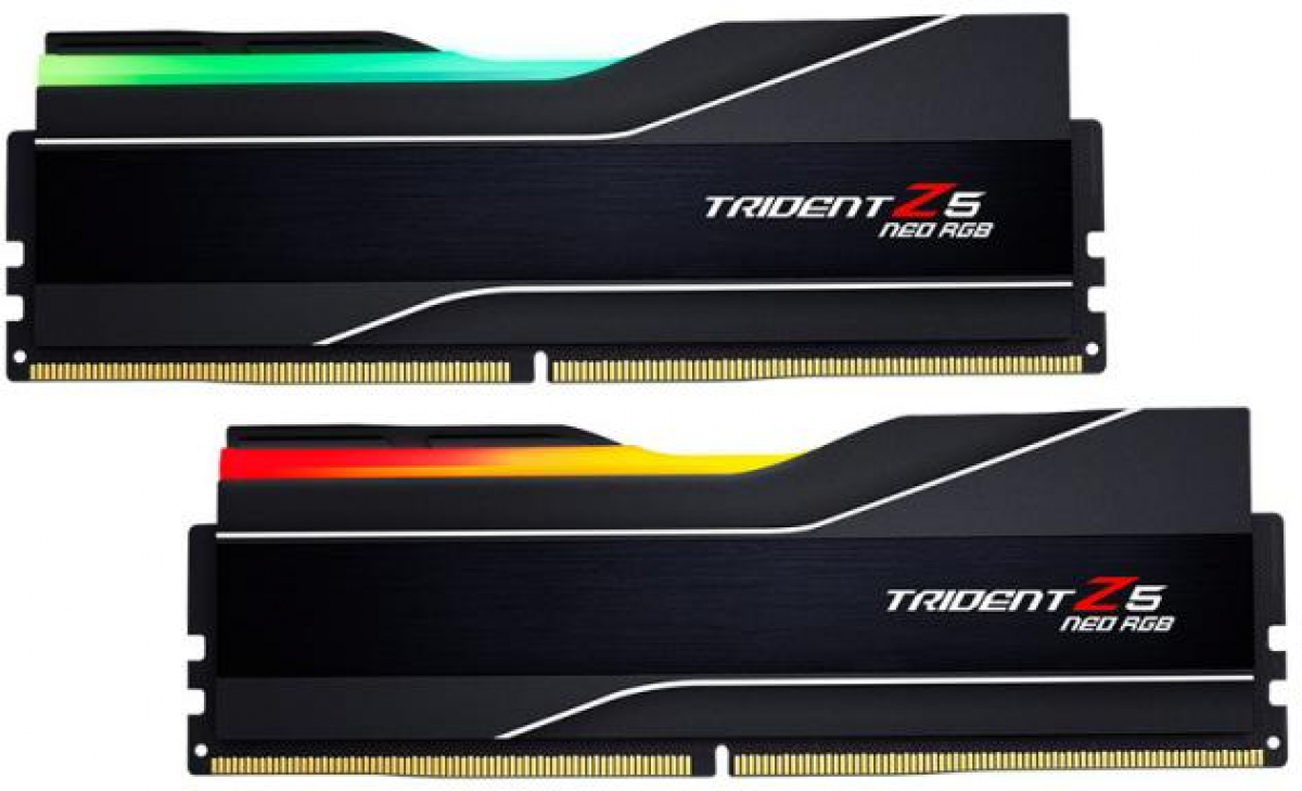 Памет G.SKILL Trident Z5 Neo RGB Black 32GB(2x16GB) DDR5 PC5-48000 6000MHz CL30 F5на ниска цена с бърза доставка - BestPC.BG