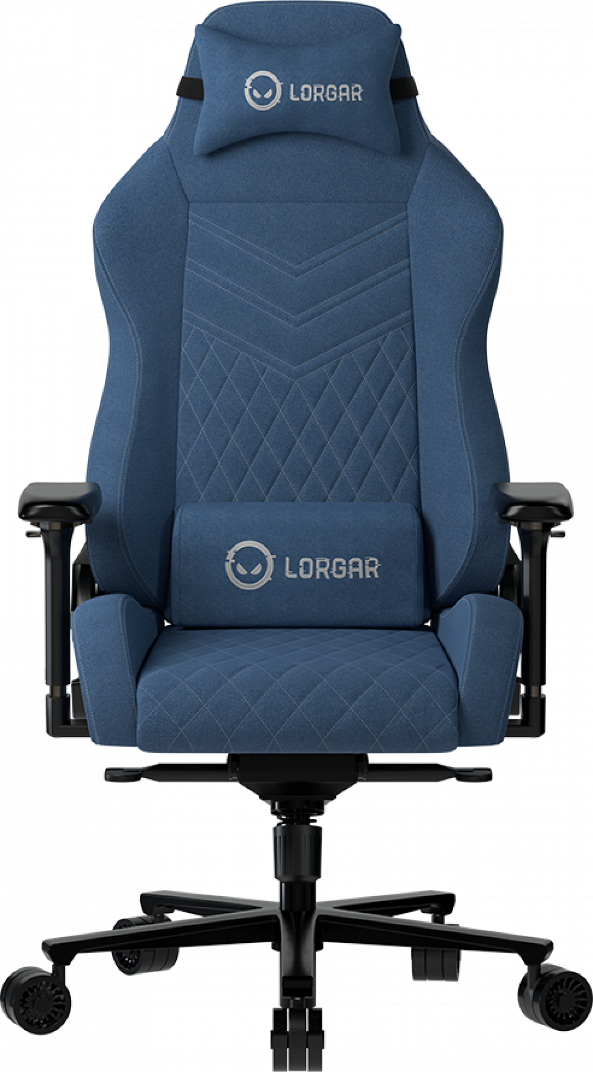 Геймърски стол Lorgar Ace 422, Anti-stain durable fabric, 1.8 mm metal frame, multiblock mechanism, Синна ниска цена с бърза доставка - BestPC.BG
