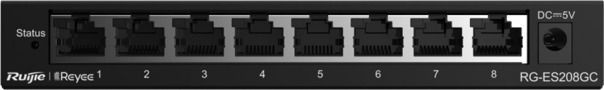 Комутатор/Суич Ruijie RG-ES208GC, 8xGbE порта, управляем, настолен, метал, до 16 VLANна ниска цена с бърза доставка - BestPC.BG