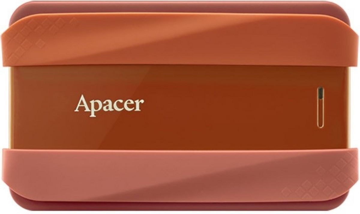 HDD външен Apacer AC533, 1TB 2.5" SATA HDD USB 3.2 Portable Hard Drive Plastic - Rubber, червенна ниска цена с бърза доставка - BestPC.BG