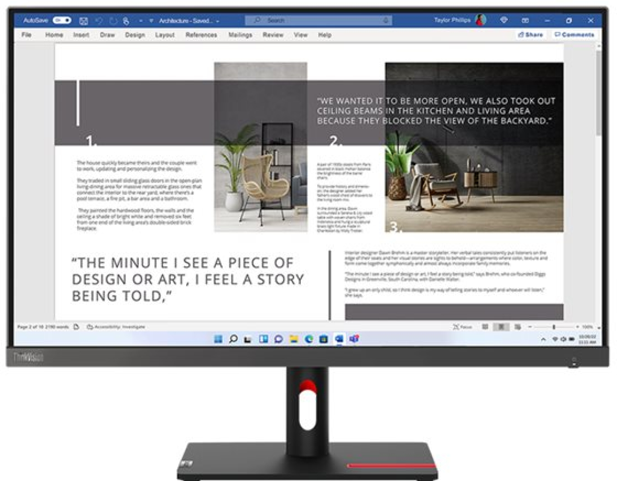 Монитор Lenovo ThinkVision S27i-30, 27" 1920 x 1080 Full HD, LED, IPS, 4ms, 100Hz, 2x VGA, HDMIна ниска цена с бърза доставка - BestPC.BG