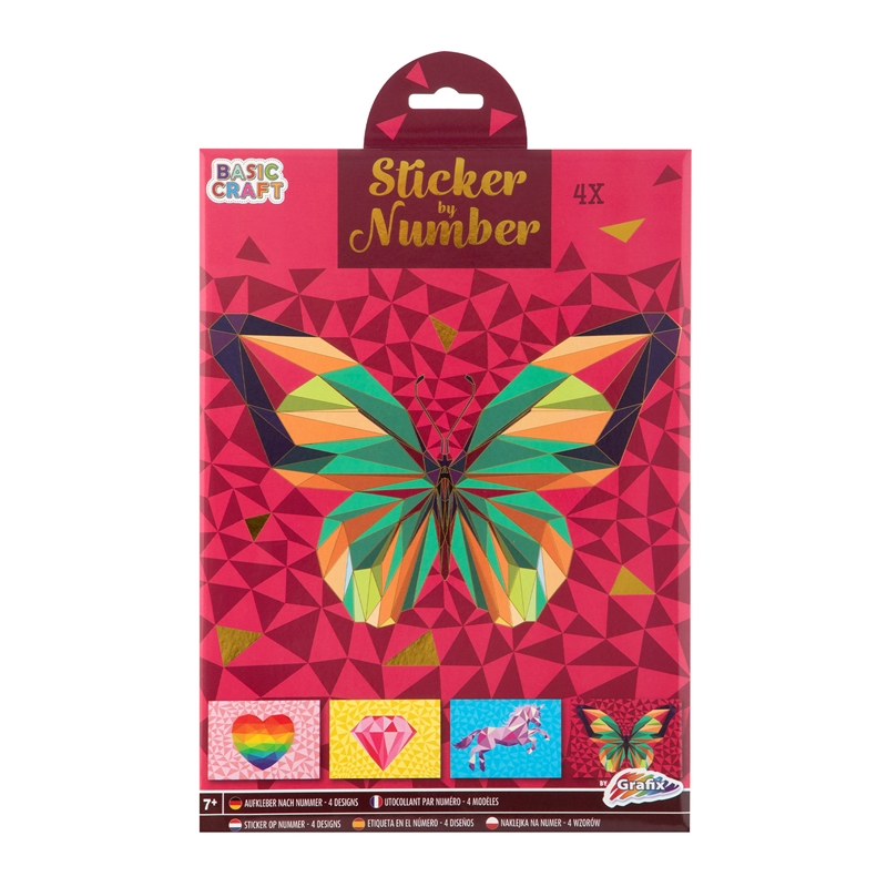 Moxy Стикери за лепене по номера, А4, 4 листа, асорти, опаковка 48на ниска цена с бърза доставка - BestPC.BG