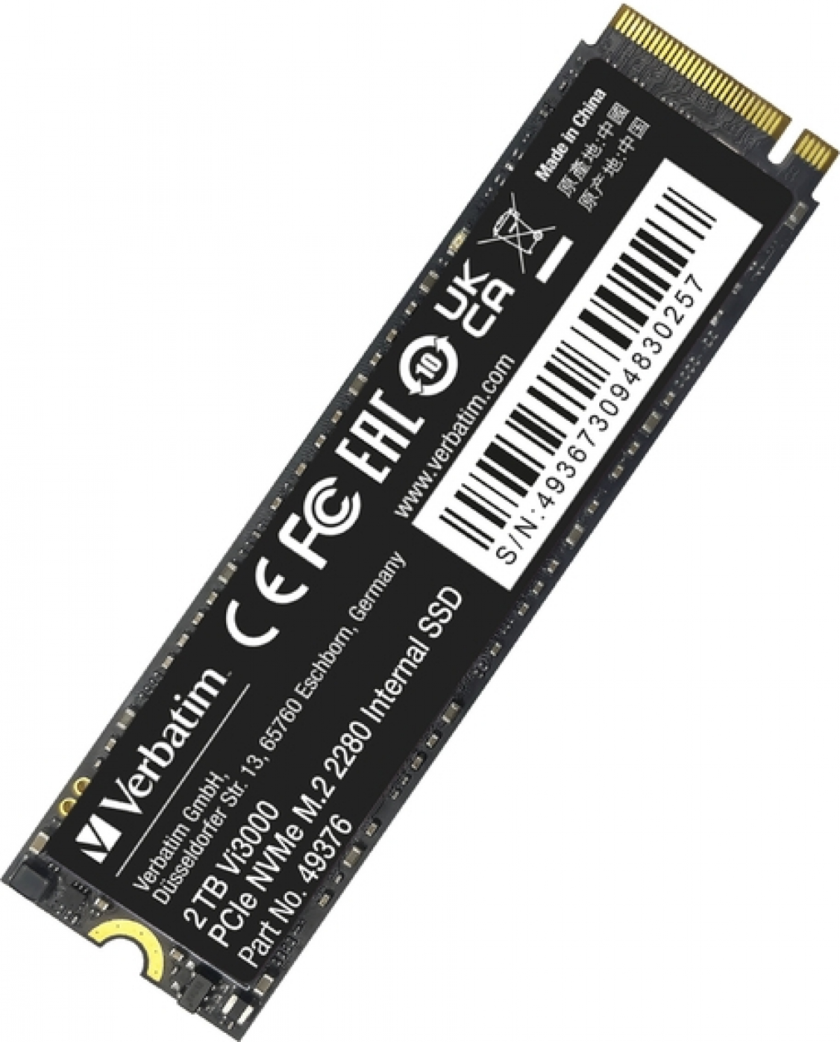 SSD Verbatim Vi3000 Internal PCIe NVMe M.2 SSD 2TBна ниска цена с бърза доставка - BestPC.BG