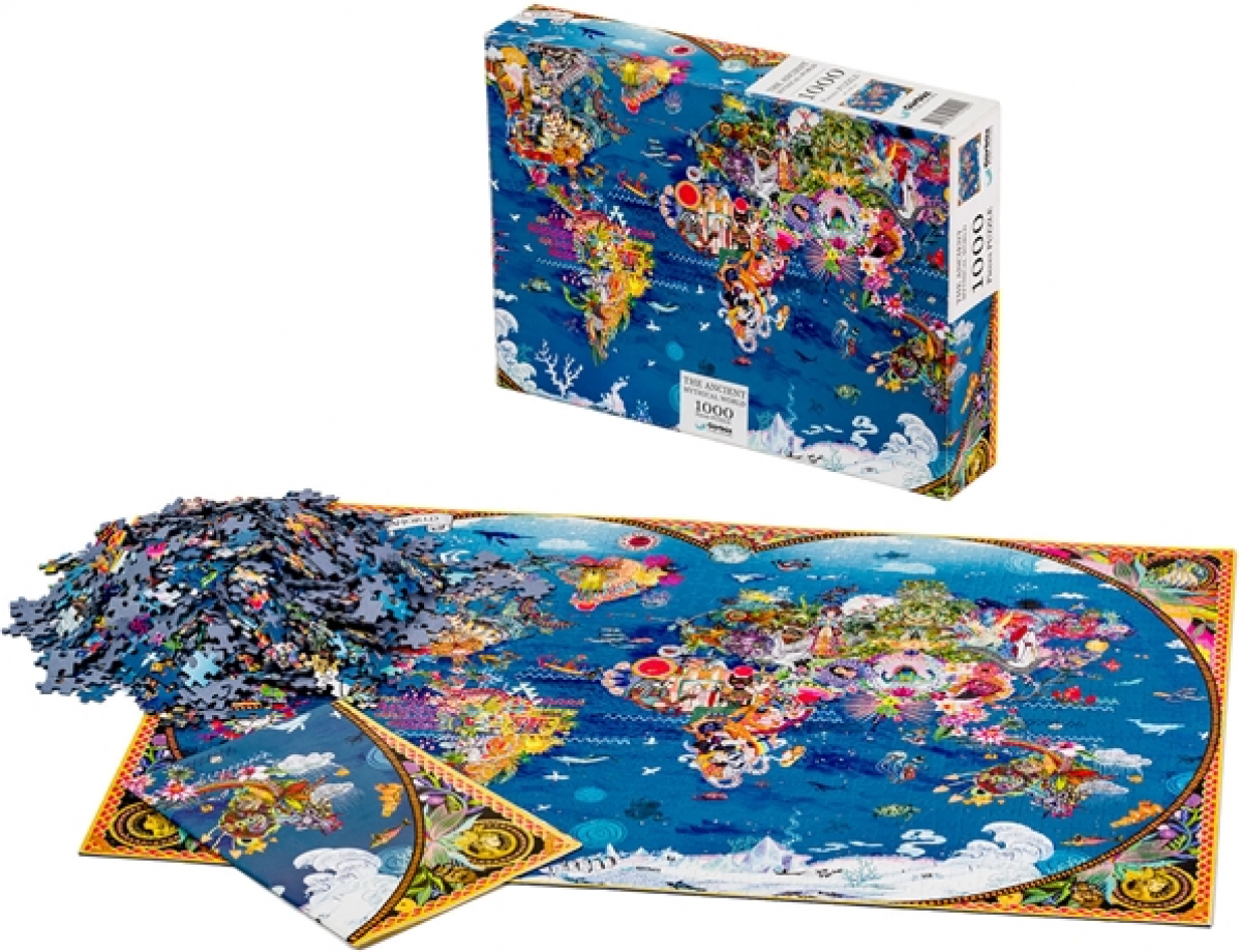 Пъзел, митологичен, с карта, 1000 частина ниска цена с бърза доставка - BestPC.BG