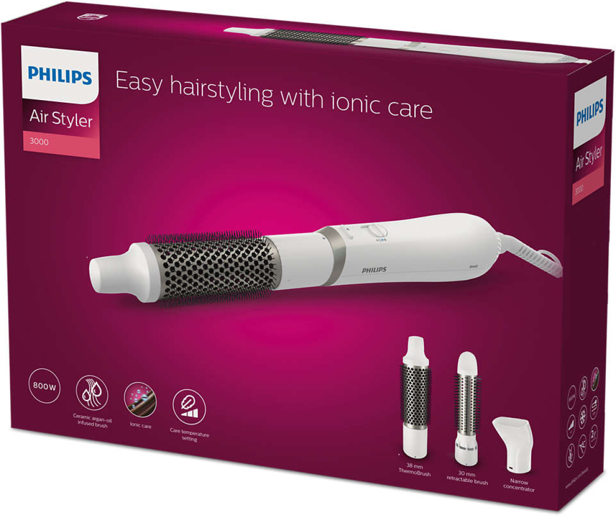 Маша Philips Series 3000, 800 W, Керамика, Бялана ниска цена с бърза доставка - BestPC.BG