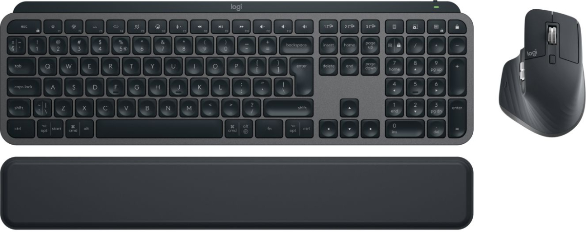 Клавиатура Logitech MX Keys S Combo, Wireless, 8000 dpi, 1500 mAh, USB Type-C, Графитенна ниска цена с бърза доставка - BestPC.BG
