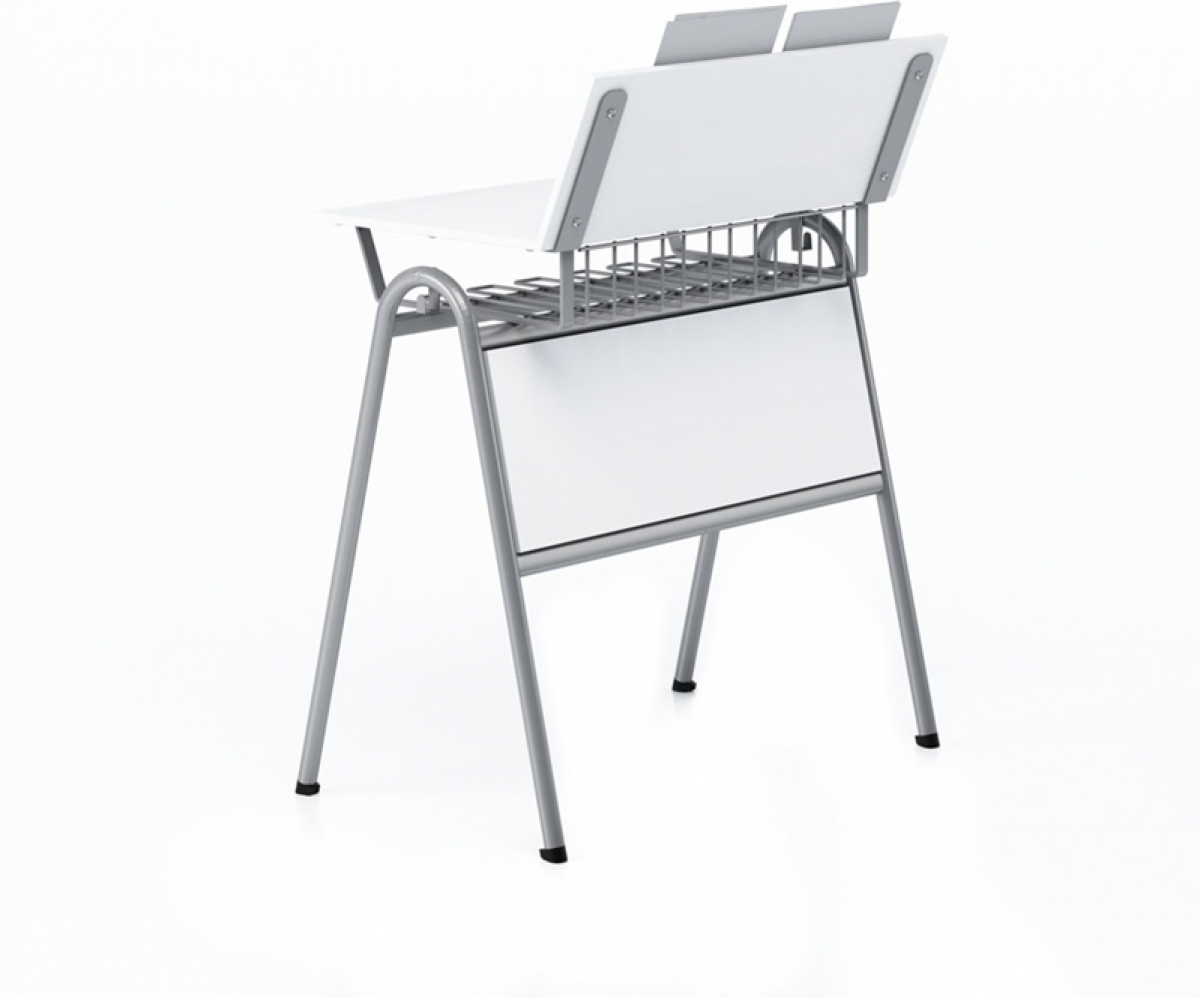 Бюро Маса по музика RFG Letme, над VII клас, 700 х 500 х 750 mm, сив плот, сив метална ниска цена с бърза доставка - BestPC.BG