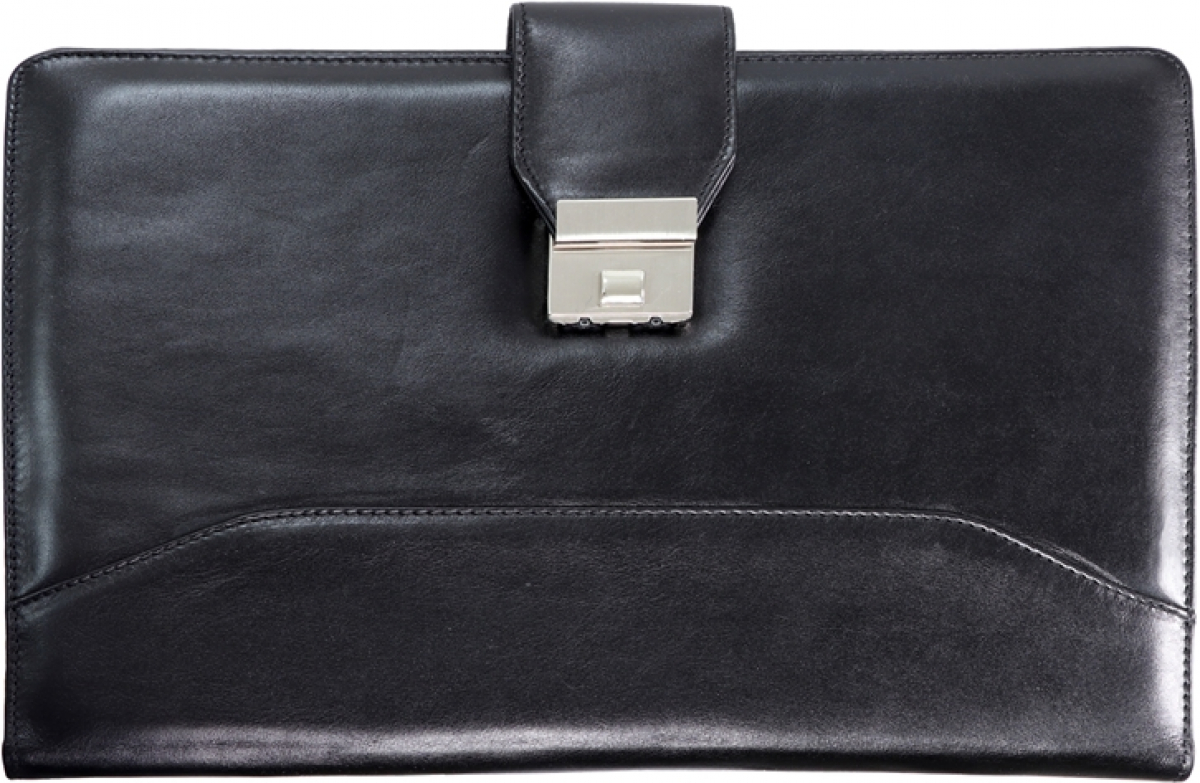 Папка 903, от естествена кожа, с катарама, чернана ниска цена с бърза доставка - BestPC.BG