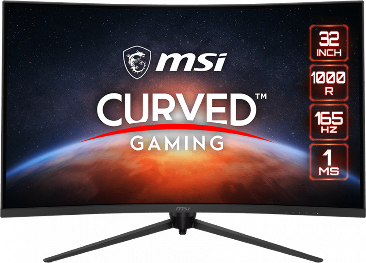 Монитор MSI Optix G321CQP, 31.5" 2560x1440, 250nits, 165Hz, 1ms, VA, DP, HDMI, VESAна ниска цена с бърза доставка - BestPC.BG