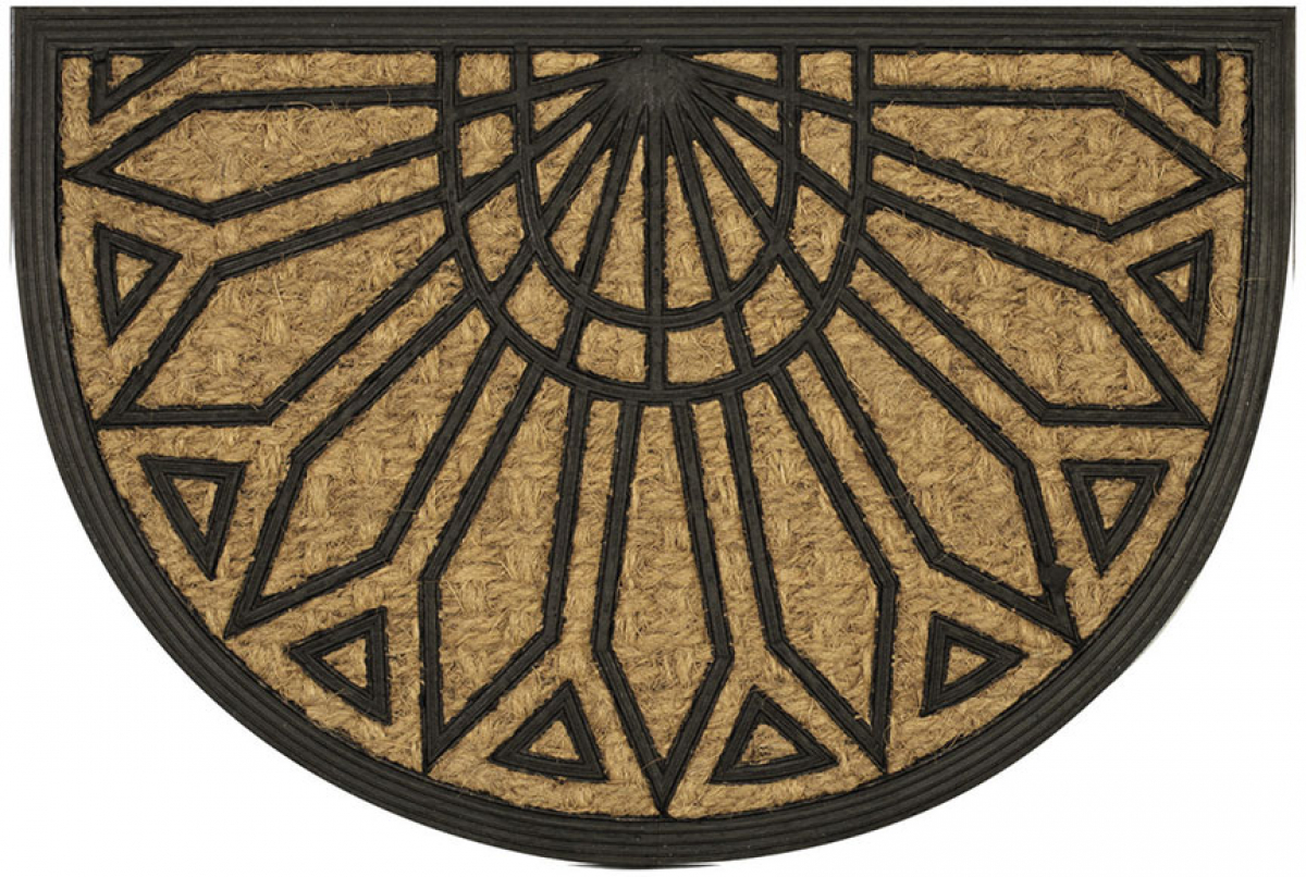 Olivo Изтривалка Half Moon, кокос и гума, 40 х 60 cm, асортина ниска цена с бърза доставка - BestPC.BG