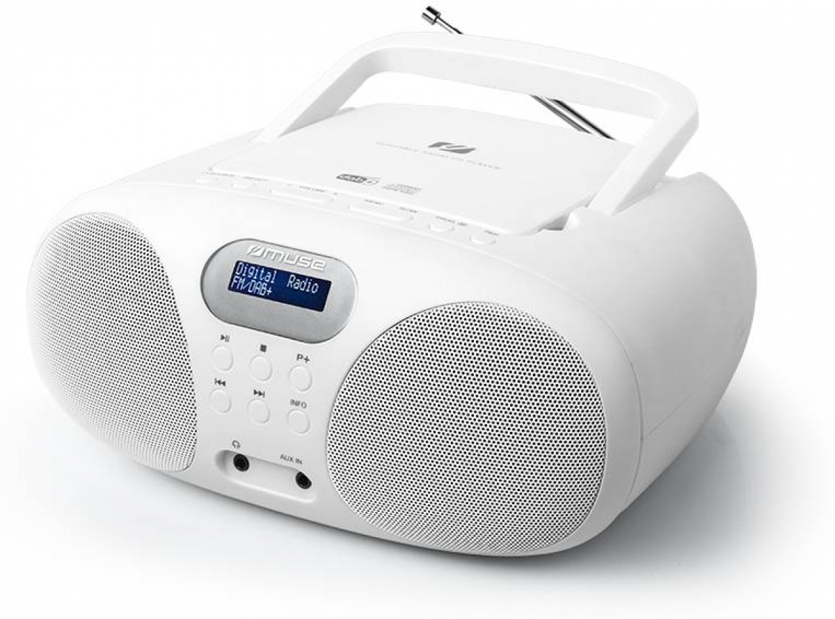 Продукт MUSE MD-208-DBW радио, CD, FM, AUX, бялона ниска цена с бърза доставка - BestPC.BG